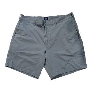 J Crew Factory Tech Short 7” inseam. Lightweight, flat front, blue great color